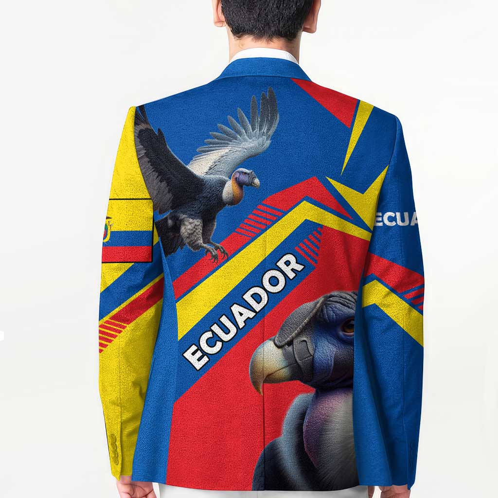 Ecuador Blazer with Andean Condor and Chevron Stripe Design - Wonder Print Shop