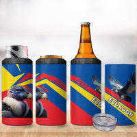 Ecuador 4 in 1 Can Cooler Tumbler with Andean Condor and Chevron Stripe Design - Wonder Print Shop
