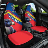 Ecuador Car Seat Cover with Andean Condor and Chevron Stripe Design - Wonder Print Shop