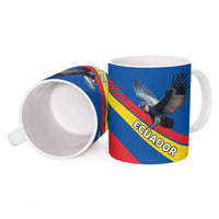 Ecuador Ceramic Mug with Andean Condor and Chevron Stripe Design - Wonder Print Shop
