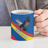 Ecuador Ceramic Mug with Andean Condor and Chevron Stripe Design - Wonder Print Shop