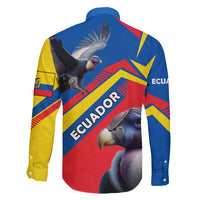 Ecuador Family Matching Long Sleeve Bodycon Dress and Hawaiian Shirt with Andean Condor and Chevron Stripe Design - Wonder Print Shop