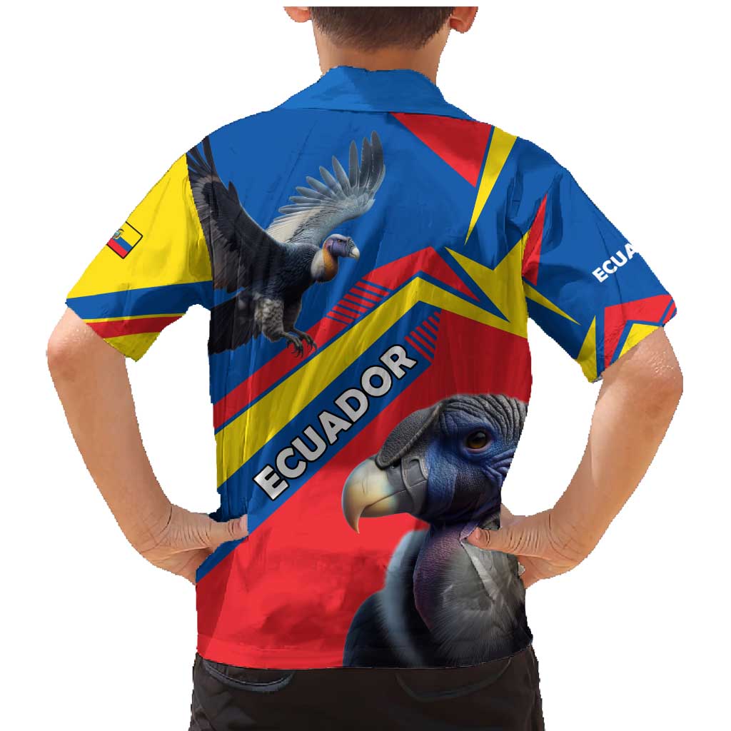 Ecuador Family Matching Mermaid Dress and Hawaiian Shirt with Andean Condor and Chevron Stripe Design - Wonder Print Shop