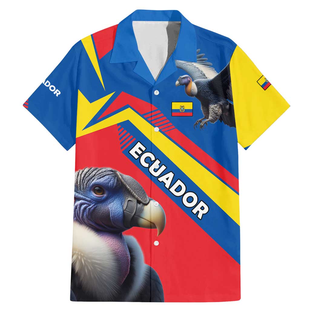 Ecuador Family Matching Mermaid Dress and Hawaiian Shirt with Andean Condor and Chevron Stripe Design - Wonder Print Shop