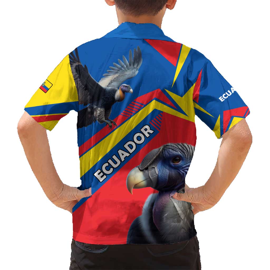 Ecuador Family Matching Tank Maxi Dress and Hawaiian Shirt with Andean Condor and Chevron Stripe Design - Wonder Print Shop