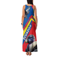Ecuador Family Matching Tank Maxi Dress and Hawaiian Shirt with Andean Condor and Chevron Stripe Design - Wonder Print Shop