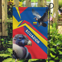 Ecuador Garden Flag with Andean Condor and Chevron Stripe Design - Wonder Print Shop