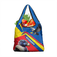 Ecuador Grocery Bag with Andean Condor and Chevron Stripe Design - Wonder Print Shop