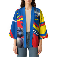 Ecuador Kimono with Andean Condor and Chevron Stripe Design - Wonder Print Shop