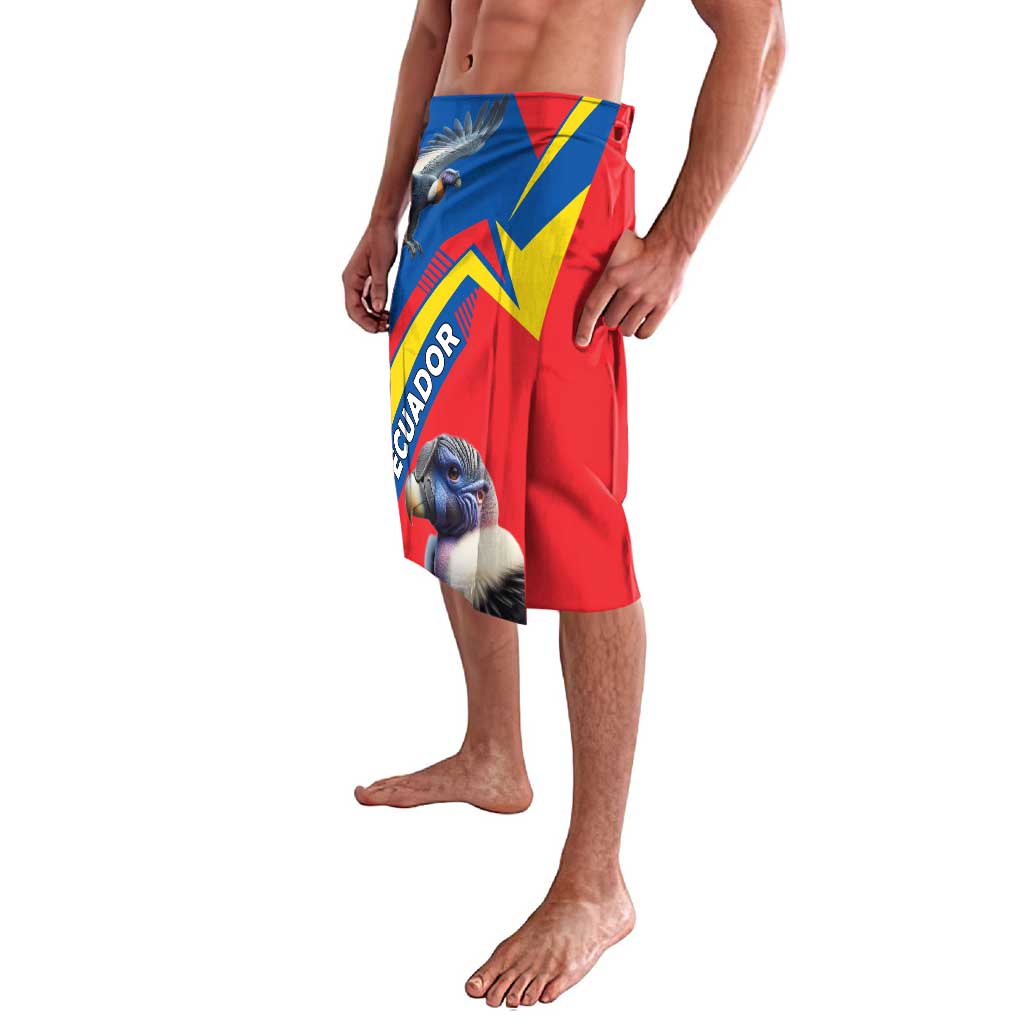 Ecuador Lavalava with Andean Condor and Chevron Stripe Design - Wonder Print Shop
