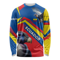 Ecuador Long Sleeve Shirt with Andean Condor and Chevron Stripe Design - Wonder Print Shop