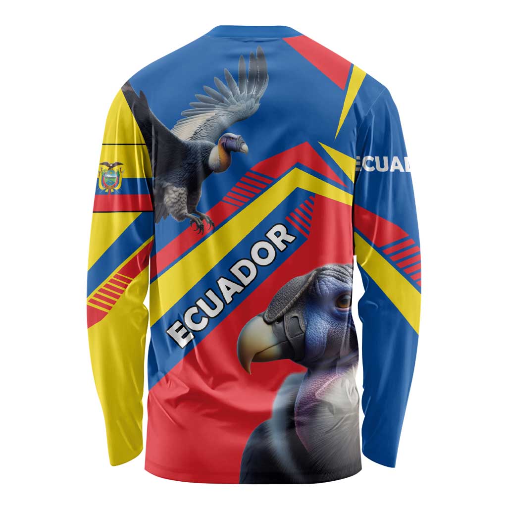 Ecuador Long Sleeve Shirt with Andean Condor and Chevron Stripe Design - Wonder Print Shop