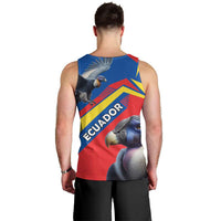 Ecuador Men Tank Top with Andean Condor and Chevron Stripe Design - Wonder Print Shop