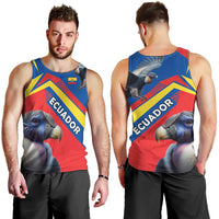 Ecuador Men Tank Top with Andean Condor and Chevron Stripe Design - Wonder Print Shop