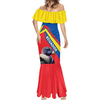 Ecuador Mermaid Dress with Andean Condor and Chevron Stripe Design - Wonder Print Shop