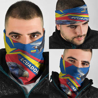 Ecuador Neck Gaiter with Andean Condor and Chevron Stripe Design TS04