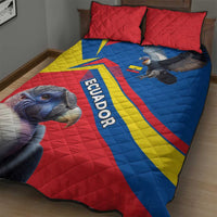 Ecuador Quilt Bed Set with Andean Condor and Chevron Stripe Design - Wonder Print Shop