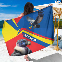 Ecuador Sarong with Andean Condor and Chevron Stripe Design - Wonder Print Shop