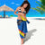 Ecuador Sarong with Andean Condor and Chevron Stripe Design - Wonder Print Shop