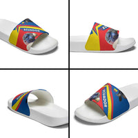 Ecuador Slide Sandals with Andean Condor and Chevron Stripe Design - Wonder Print Shop