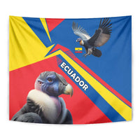 Ecuador Tapestry with Andean Condor and Chevron Stripe Design - Wonder Print Shop