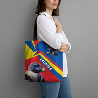 Ecuador Tote Bag with Andean Condor and Chevron Stripe Design - Wonder Print Shop