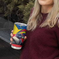 Ecuador Tumbler Cup with Andean Condor and Chevron Stripe Design - Wonder Print Shop