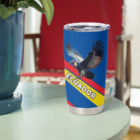 Ecuador Tumbler Cup with Andean Condor and Chevron Stripe Design - Wonder Print Shop