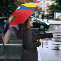 Ecuador Umbrella with Andean Condor and Chevron Stripe Design - Wonder Print Shop