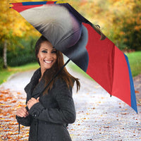 Ecuador Umbrella with Andean Condor and Chevron Stripe Design - Wonder Print Shop