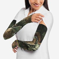 Ecuador Arm Sleeves with Jaguar Rainforest Map Design - Wonder Print Shop