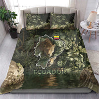 Ecuador Bedding Set with Jaguar Rainforest Map Design - Wonder Print Shop
