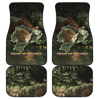 Ecuador Car Mats with Jaguar Rainforest Map Design - Wonder Print Shop