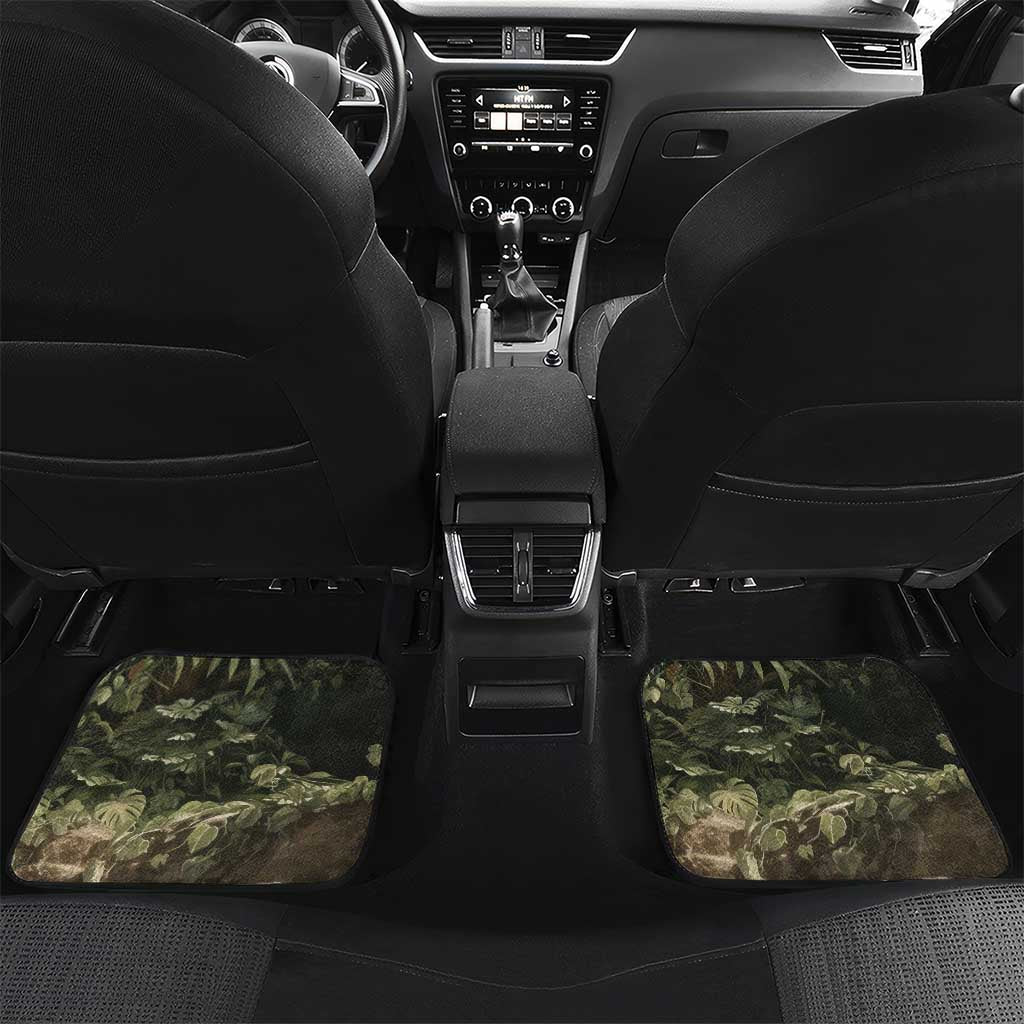 Ecuador Car Mats with Jaguar Rainforest Map Design - Wonder Print Shop