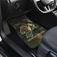 Ecuador Car Mats with Jaguar Rainforest Map Design - Wonder Print Shop
