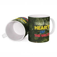 Ecuador Ceramic Mug with Jaguar Rainforest Map Design - Wonder Print Shop