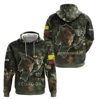 Ecuador Hoodie with Jaguar Rainforest Map Design - Wonder Print Shop