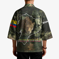 Ecuador Kimono with Jaguar Rainforest Map Design - Wonder Print Shop