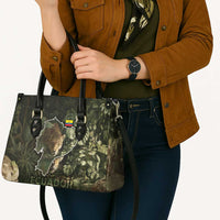 Ecuador Leather Bag with Jaguar Rainforest Map Design - Wonder Print Shop