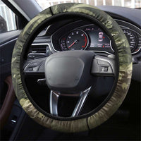 Ecuador Steering Wheel Cover with Jaguar Rainforest Map Design - Wonder Print Shop