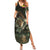 Ecuador Summer Maxi Dress with Jaguar Rainforest Map Design - Wonder Print Shop