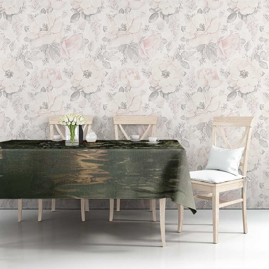 Ecuador Tablecloth with Jaguar Rainforest Map Design - Wonder Print Shop