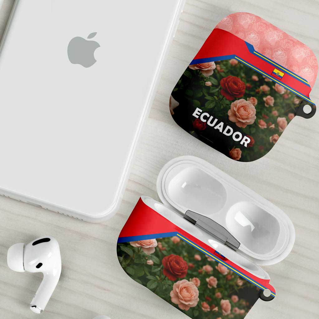 Ecuador AirPods Case with Rose Garden and Floral Texture Design - Wonder Print Shop