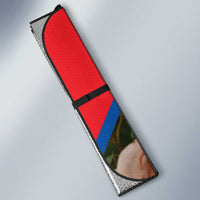 Ecuador Auto Sun Shade with Rose Garden and Floral Texture Design - Wonder Print Shop