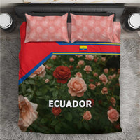 Ecuador Bedding Set with Rose Garden and Floral Texture Design - Wonder Print Shop