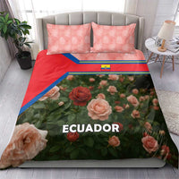 Ecuador Bedding Set with Rose Garden and Floral Texture Design - Wonder Print Shop