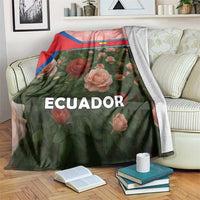 Ecuador Blanket with Rose Garden and Floral Texture Design - Wonder Print Shop