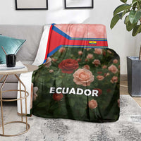Ecuador Blanket with Rose Garden and Floral Texture Design - Wonder Print Shop