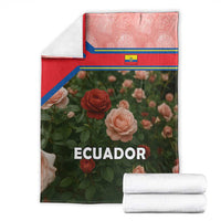 Ecuador Blanket with Rose Garden and Floral Texture Design - Wonder Print Shop