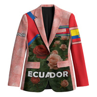 Ecuador Blazer with Rose Garden and Floral Texture Design - Wonder Print Shop